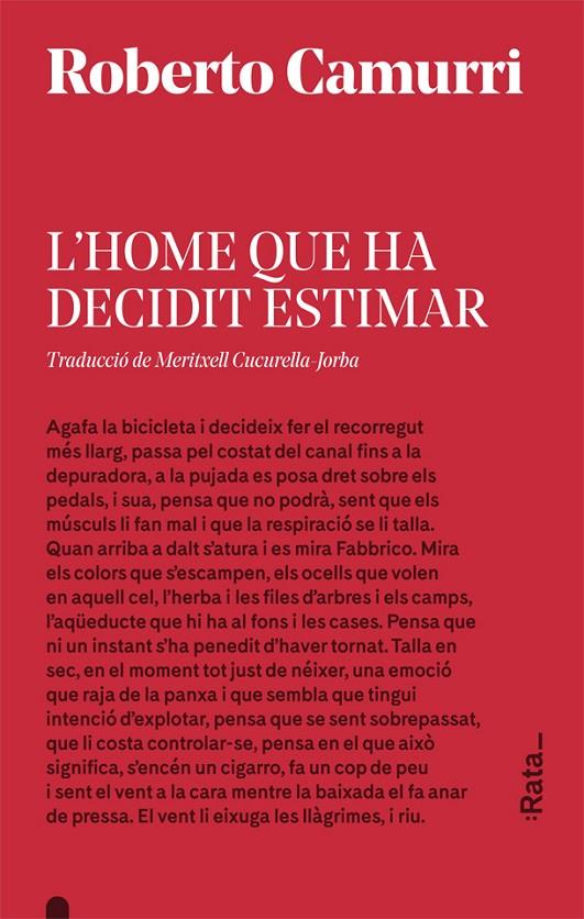 L'home que ha decidit estimar | 9788416738533 | Camurri, Roberto | Llibres.cat | Llibreria online en català | La Impossible Llibreters Barcelona