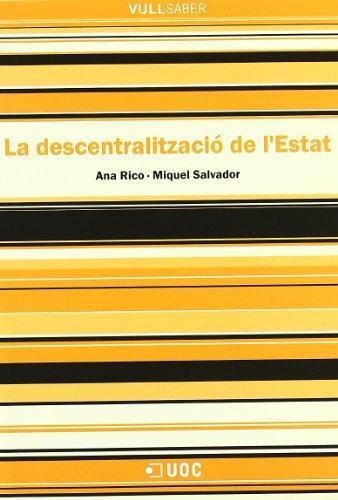 La descentralització de l'estat | 9788497883771 | Rico, Ana;Salvador, Miquel | Llibres.cat | Llibreria online en català | La Impossible Llibreters Barcelona
