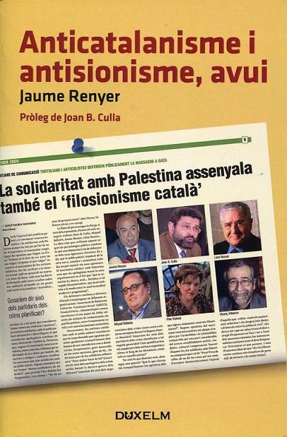 Anticatalanisme i antisionisme, avui | 9788493774011 | Renyer, Jaume | Llibres.cat | Llibreria online en català | La Impossible Llibreters Barcelona
