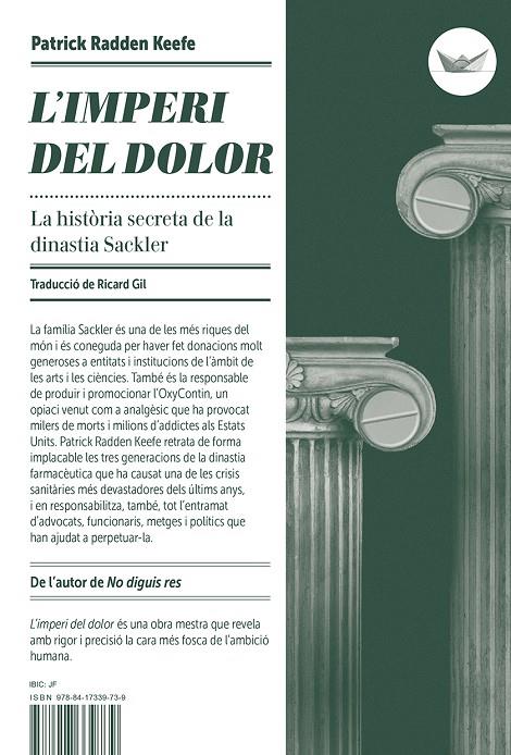 L'imperi del dolor | 9788417339739 | Keefe, Patrick Radden | Llibres.cat | Llibreria online en català | La Impossible Llibreters Barcelona