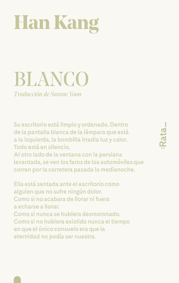 Blanco | 9788416738519 | Han Kang | Llibres.cat | Llibreria online en català | La Impossible Llibreters Barcelona