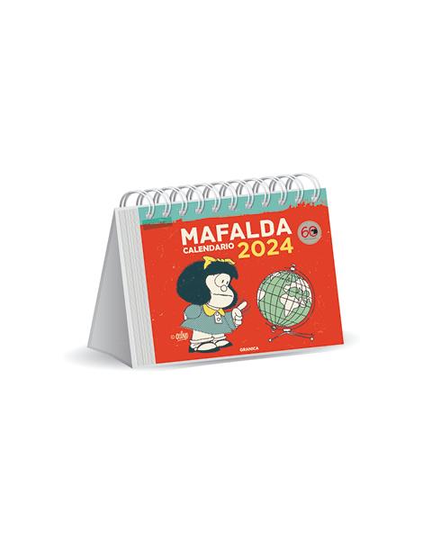 Mafalda 2024, Calendario Escritorio rojo | 9789878935683 | Quino | Llibres.cat | Llibreria online en català | La Impossible Llibreters Barcelona