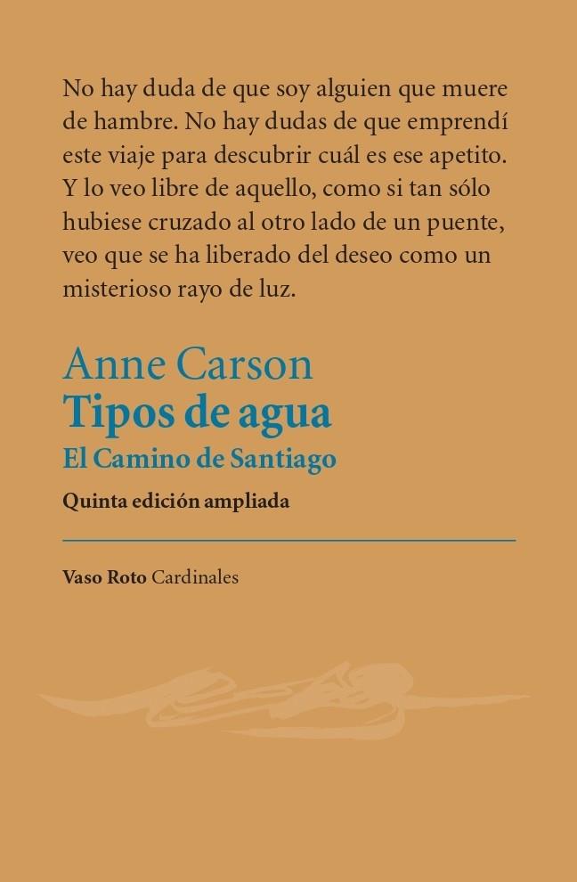 Tipos de agua | 9788412519716 | Carson, Anne | Llibres.cat | Llibreria online en català | La Impossible Llibreters Barcelona