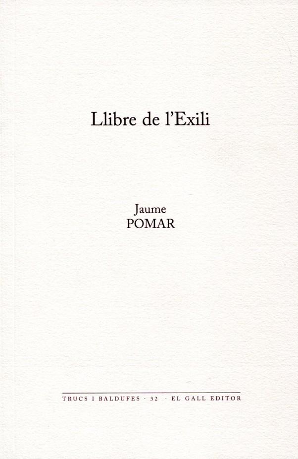 Llibre de l'exili | 9788492574711 | Pomar, Jaume | Llibres.cat | Llibreria online en català | La Impossible Llibreters Barcelona
