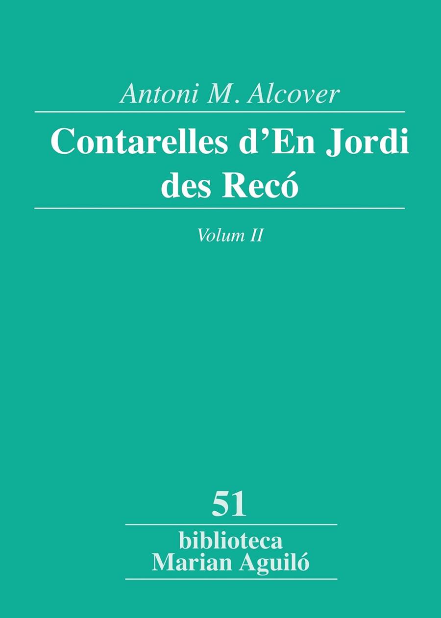 Contarelles d'En Jordi des Recó, Vol. 2 | 9788498835502 | Alcover i Sureda, Antoni Maria | Llibres.cat | Llibreria online en català | La Impossible Llibreters Barcelona
