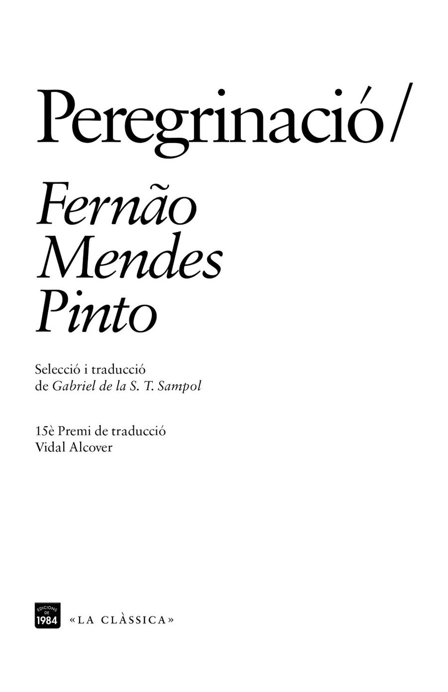 Peregrinació | 9788416987221 | Pinto, Fernão Mendes | Llibres.cat | Llibreria online en català | La Impossible Llibreters Barcelona