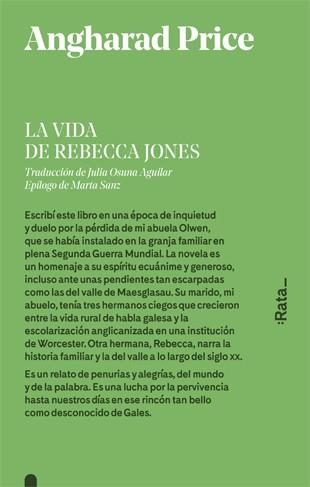La vida de Rebecca Jones | 9788416738441 | Angharad Price | Llibres.cat | Llibreria online en català | La Impossible Llibreters Barcelona