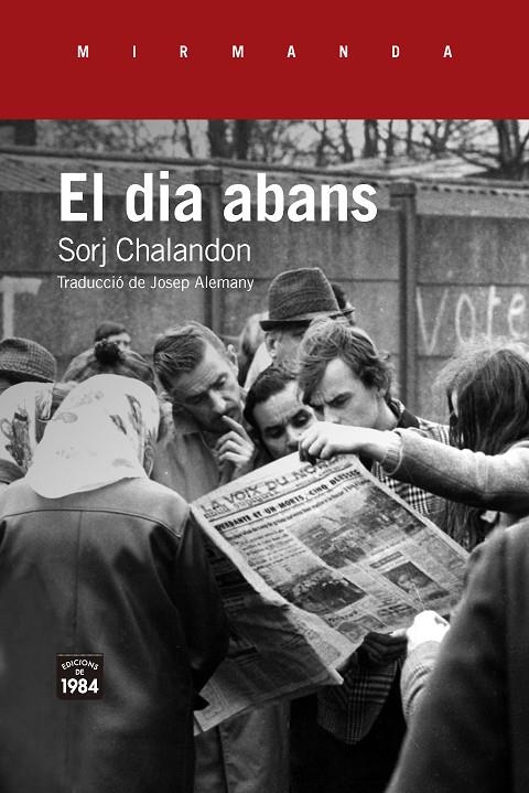 El dia abans | 9788416987535 | Chalandon, Sorj | Llibres.cat | Llibreria online en català | La Impossible Llibreters Barcelona
