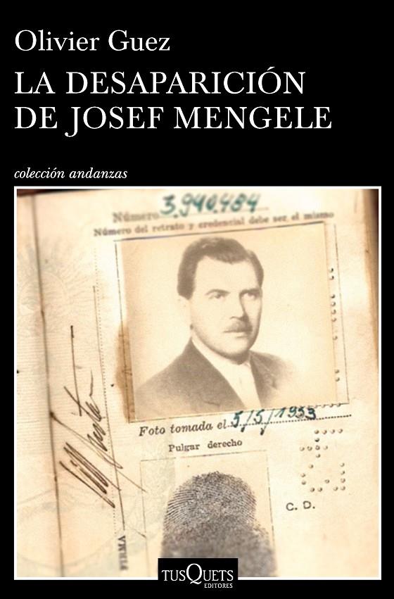 La desaparición de Josef Mengele | 9788490665374 | Guez, Olivier | Llibres.cat | Llibreria online en català | La Impossible Llibreters Barcelona