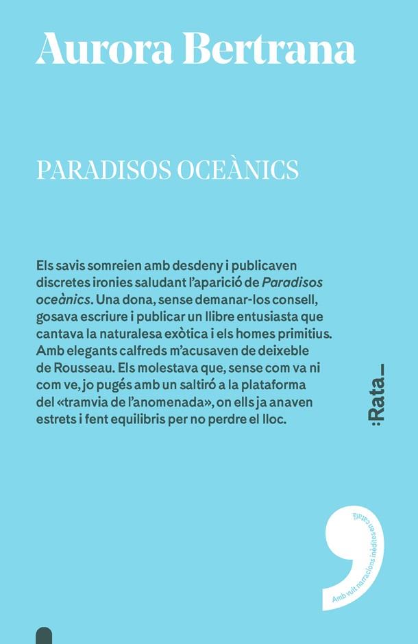 Paradisos oceànics | 9788416738335 | Aurora Bertrana | Llibres.cat | Llibreria online en català | La Impossible Llibreters Barcelona