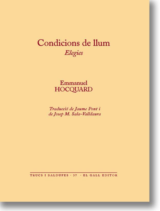 Condicions de llum | 9788494168567 | Hocquard, Emmanuel | Llibres.cat | Llibreria online en català | La Impossible Llibreters Barcelona