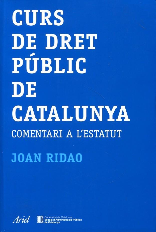 Curs de dret públic de Catalunya | 9788466408462 | Ridao, Joan | Llibres.cat | Llibreria online en català | La Impossible Llibreters Barcelona