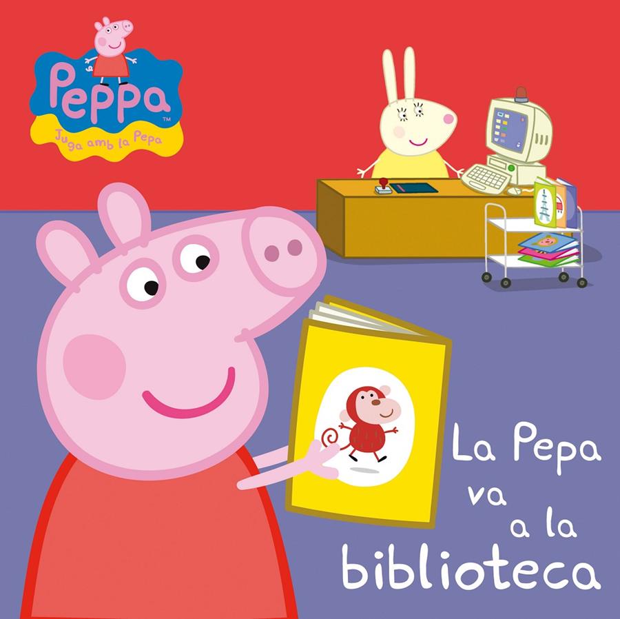 Peppa Pig. Llibre de cartró - La Pepa va a la biblioteca | 9788448841034 | Hasbro / Eone | Llibres.cat | Llibreria online en català | La Impossible Llibreters Barcelona