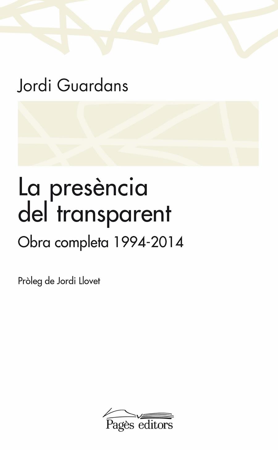 La presència del transparent | 9788499755489 | Guardans Cambó, Jordi | Llibres.cat | Llibreria online en català | La Impossible Llibreters Barcelona