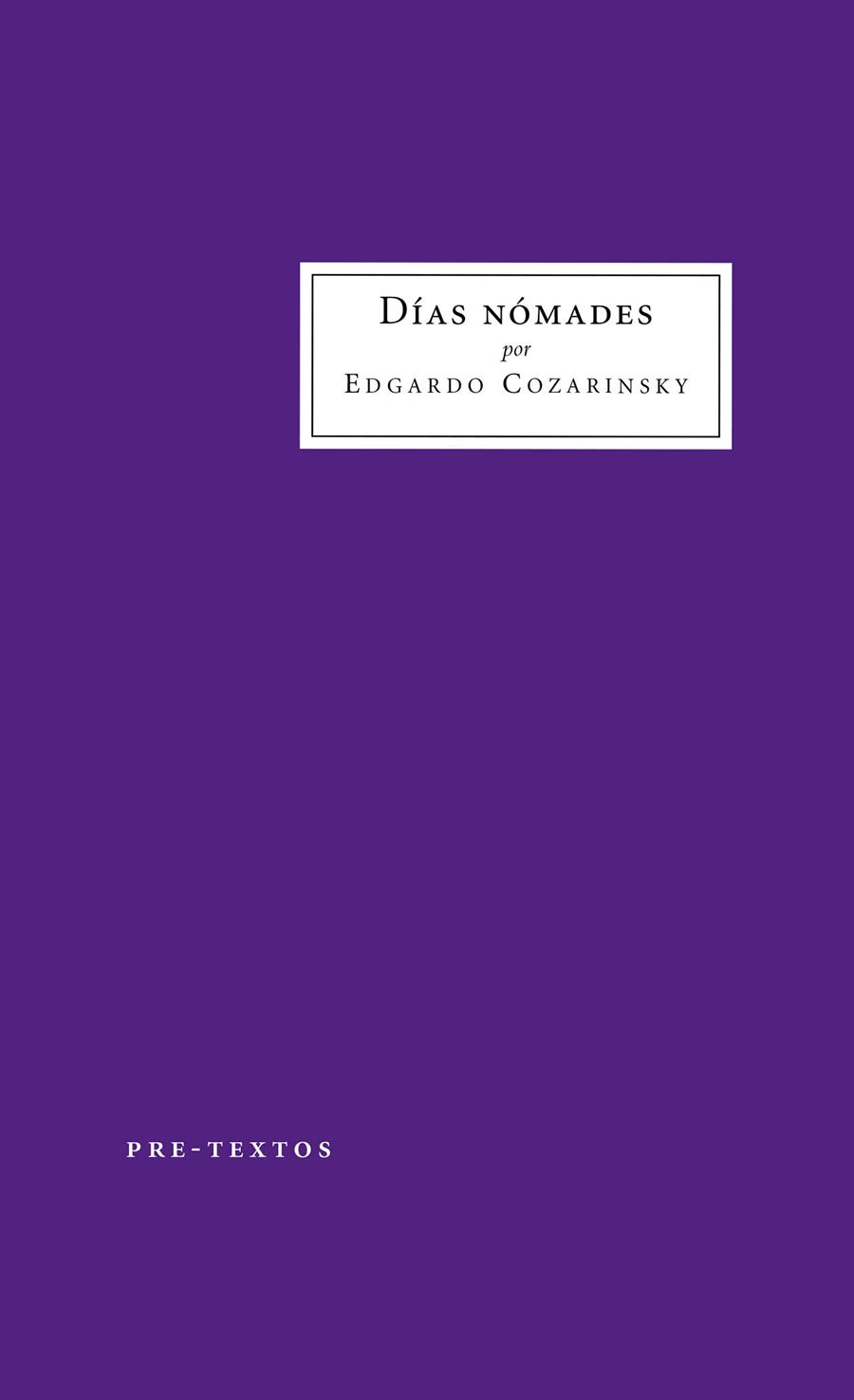 Días nómades | 9788418178863 | Cozarinsky, Egardo | Llibres.cat | Llibreria online en català | La Impossible Llibreters Barcelona