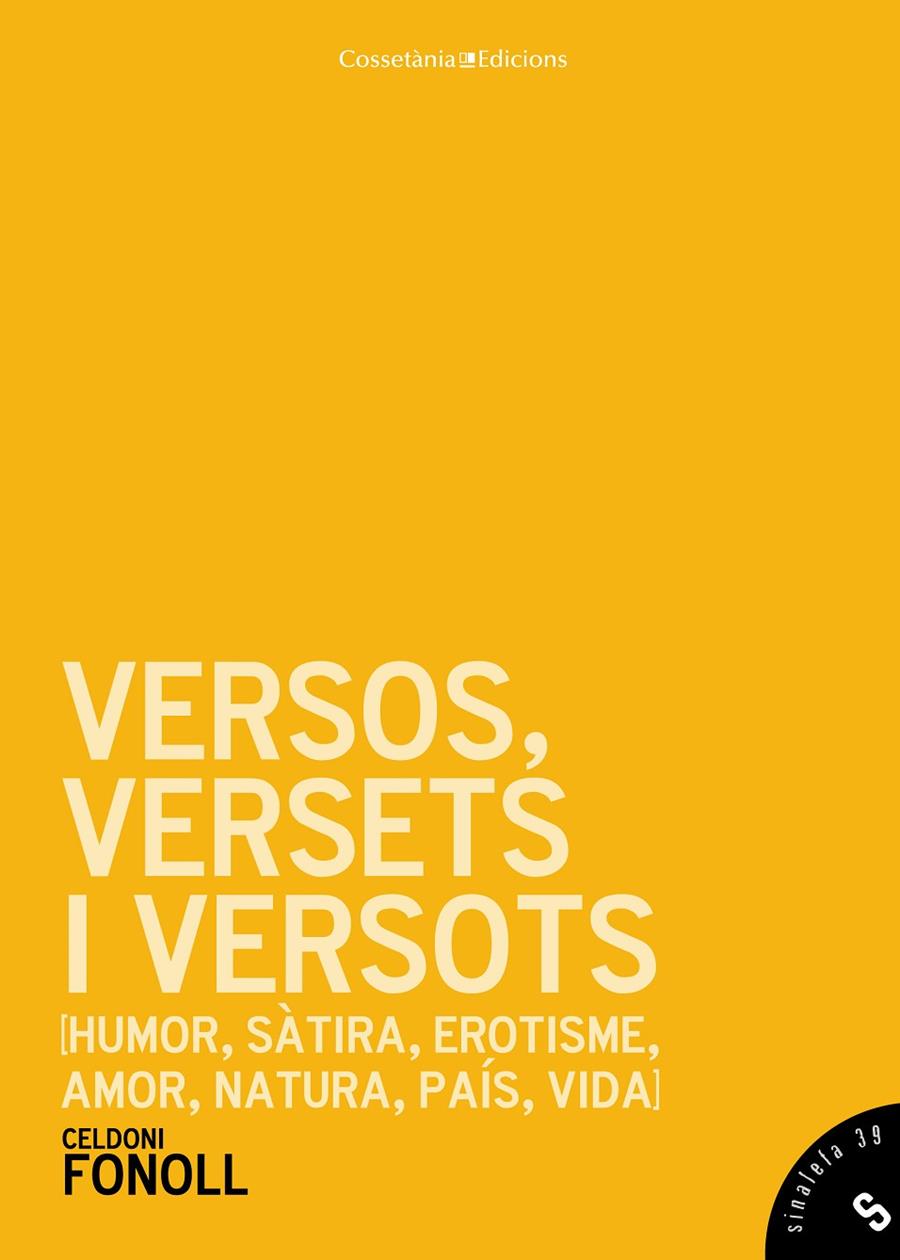 Versos, versets i versots | 9788490342411 | Fonoll, Celdoni | Llibres.cat | Llibreria online en català | La Impossible Llibreters Barcelona