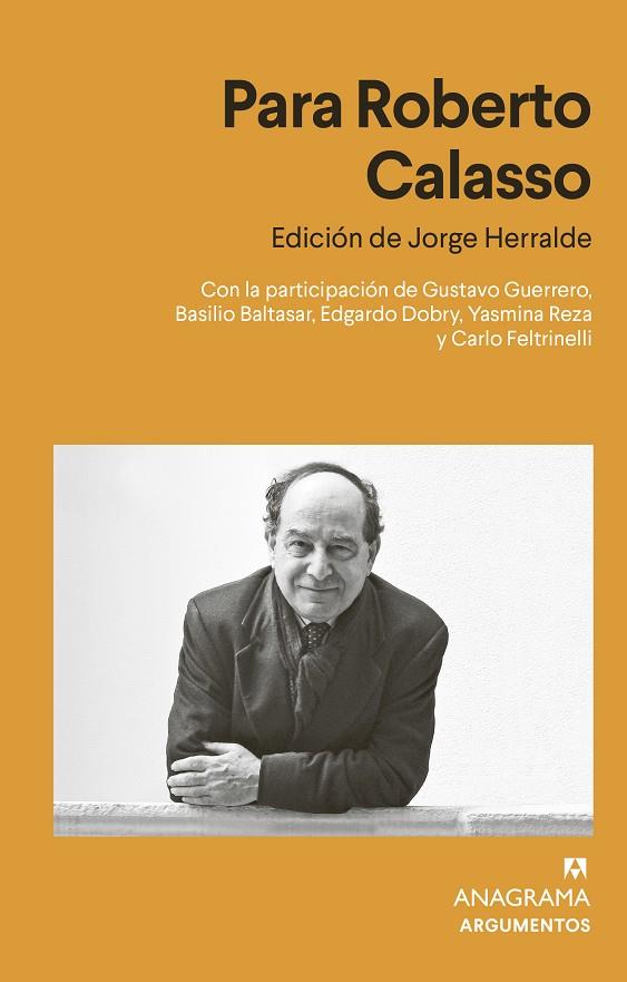 Para Roberto Calasso | 9788433916617 | Herralde Grau, Jorge | Llibres.cat | Llibreria online en català | La Impossible Llibreters Barcelona
