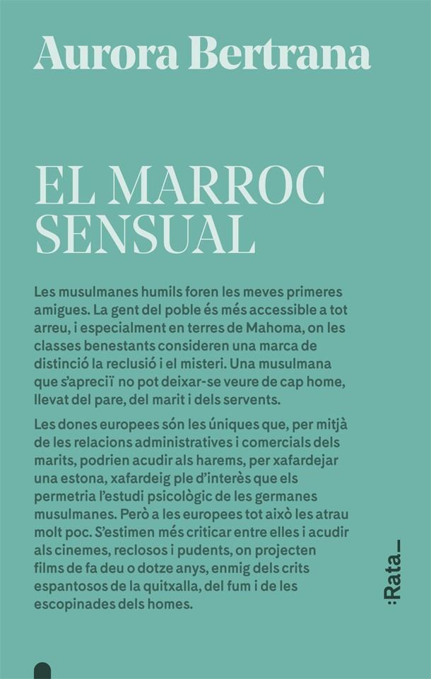 El Marroc sensual | 9788416738601 | Bertrana, Aurora | Llibres.cat | Llibreria online en català | La Impossible Llibreters Barcelona