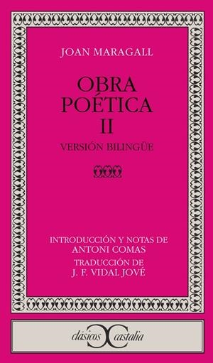 MARAGALL: OBRA POETICA (TOMO II) | 9788470394393 | Maragall, Joan  | Llibres.cat | Llibreria online en català | La Impossible Llibreters Barcelona
