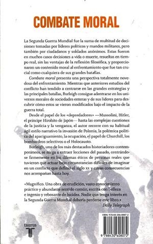 UN COMBATE MORAL | 9788430608072 | BURLEIGH, MICHAEL | Llibres.cat | Llibreria online en català | La Impossible Llibreters Barcelona