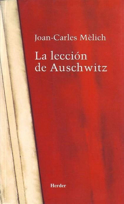 LECCION DE AUSCHWITZ, LA | 9788425423345 | MELICH, JOAN-CARLES | Llibres.cat | Llibreria online en català | La Impossible Llibreters Barcelona