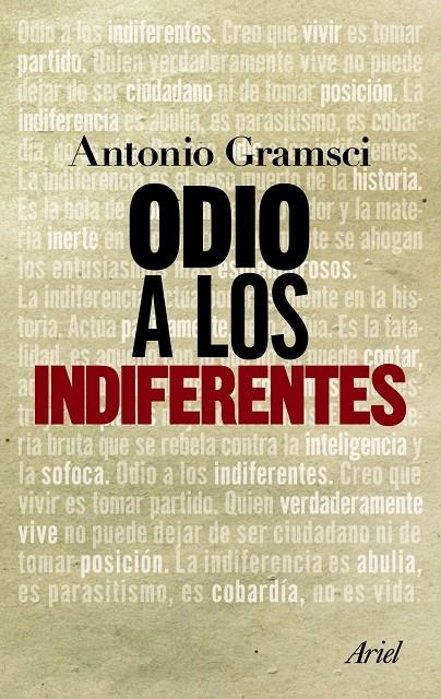 ODIO A LOS INDIFERENTES | 9788434413603 | ANTONIO GRAMSCI | Llibres.cat | Llibreria online en català | La Impossible Llibreters Barcelona