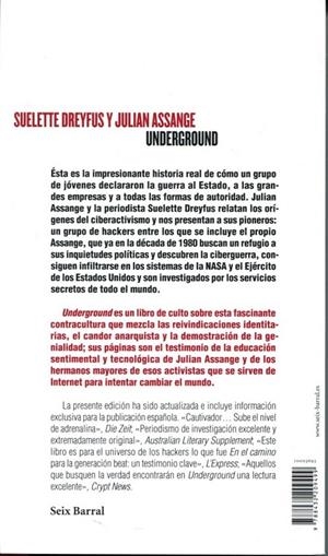 Underground | 9788432209499 | JULIAN ASSANGE | Llibres.cat | Llibreria online en català | La Impossible Llibreters Barcelona