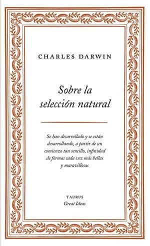 SOBRE LA SELECCION NATURAL | 9788430609277 | Darwin, Charles | Llibres.cat | Llibreria online en català | La Impossible Llibreters Barcelona
