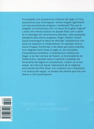 Gaudí, entre l'arquitectura cristiana i l'art contemporani | 9788498831993 | Genís Terri, Jaume | Llibres.cat | Llibreria online en català | La Impossible Llibreters Barcelona
