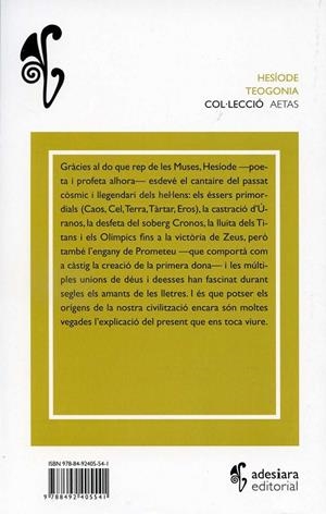 Teogonia | 9788492405541 | Hesíode | Llibres.cat | Llibreria online en català | La Impossible Llibreters Barcelona