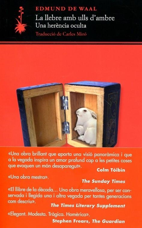 La llebre amb ulls d'ambre. Una herència oculta | 9788477275282 | De Waal, Edmund | Llibres.cat | Llibreria online en català | La Impossible Llibreters Barcelona