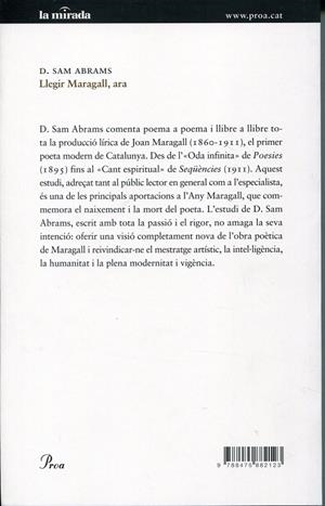 Llegir Maragall, ara | 9788475882123 | Abrams, Sam | Llibres.cat | Llibreria online en català | La Impossible Llibreters Barcelona