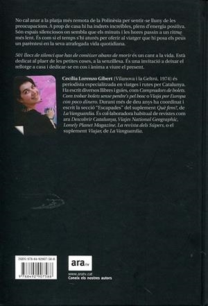 501 llocs de silenci que has de conèixer abans de morir | 9788492907588 | Lorenzo Gibert, Cecília | Llibres.cat | Llibreria online en català | La Impossible Llibreters Barcelona