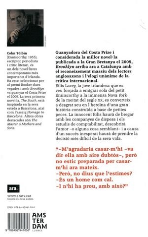 Brooklyn | 9788492941056 | Tóibín, Cólm | Llibres.cat | Llibreria online en català | La Impossible Llibreters Barcelona