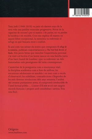 EL REFUGI DE LA MEMÒRIA | 9788482649542 | Judt, Tony | Llibres.cat | Llibreria online en català | La Impossible Llibreters Barcelona