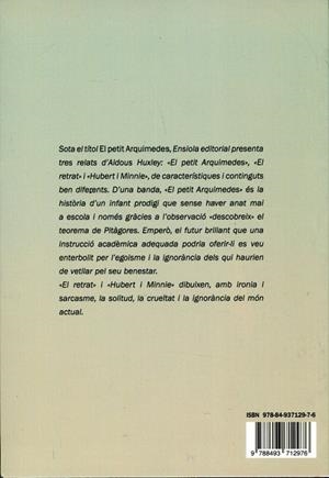 EL PETIT ARQUIMEDES | 9788493712976 | HUXLEY, ALDOUS | Llibres.cat | Llibreria online en català | La Impossible Llibreters Barcelona