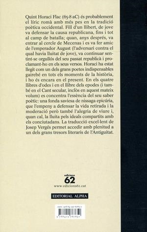 Odes i epodes | 9788429767650 | Horaci | Llibres.cat | Llibreria online en català | La Impossible Llibreters Barcelona