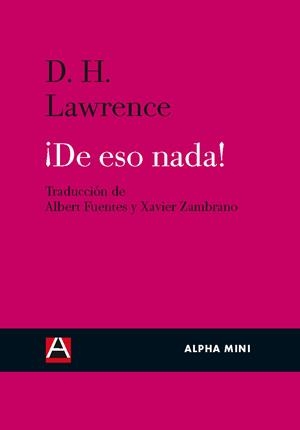 ­DE ESO NADA! | 9788492837267 | D.H. LAURENCE | Llibres.cat | Llibreria online en català | La Impossible Llibreters Barcelona