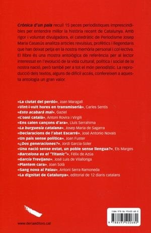 Crònica d'un país | 9788495400680 | Casasús, Josep Maria | Llibres.cat | Llibreria online en català | La Impossible Llibreters Barcelona