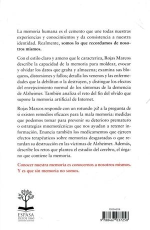 Eres tu memoria. Conócete a ti mismo | 9788467037258 | Rojas Marcos, Luis | Llibres.cat | Llibreria online en català | La Impossible Llibreters Barcelona