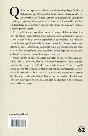 Per una mort apropiada | 9788429768558 | Broggi, Marc Antoni | Llibres.cat | Llibreria online en català | La Impossible Llibreters Barcelona