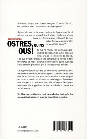 Ostres, quins ous! I altres productes eròtics de la cuina catalana | 9788492758814 | García, Begoña | Llibres.cat | Llibreria online en català | La Impossible Llibreters Barcelona