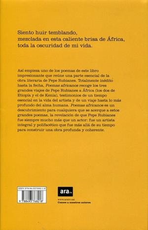 Poemas africanos | 9788493768218 | Rubianes, Pepe | Llibres.cat | Llibreria online en català | La Impossible Llibreters Barcelona