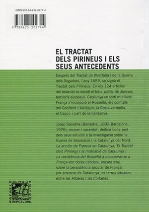 El tractat dels pirineus i els seus antecedents | 9788423202744 | Sanabre, Josep | Llibres.cat | Llibreria online en català | La Impossible Llibreters Barcelona