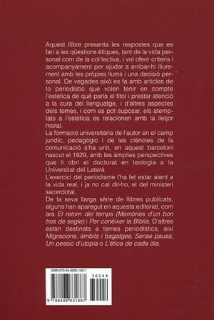D'ètica i d'estètica | 9788498831887 | Blasi, Ferran | Llibres.cat | Llibreria online en català | La Impossible Llibreters Barcelona