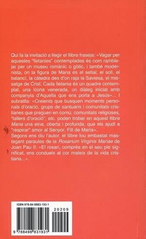 Maria. Lletanies Lauretanes | 9788498831931 | Bosco Faner, J. | Llibres.cat | Llibreria online en català | La Impossible Llibreters Barcelona