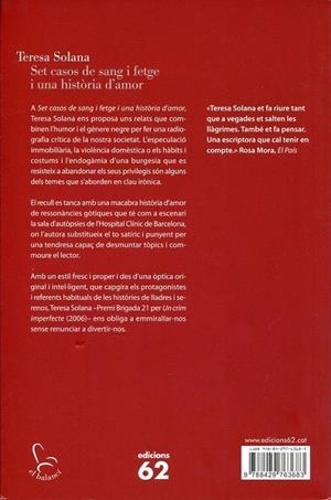 Set casos de sang i fetge i una història d'amor | 9788429763683 | Solana, Teresa | Llibres.cat | Llibreria online en català | La Impossible Llibreters Barcelona