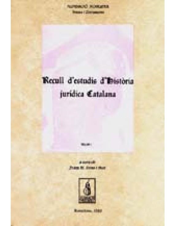 Recull d'estudis d'història jurídica catalana | 9788497794596 | Pons, Josep Maria | Llibres.cat | Llibreria online en català | La Impossible Llibreters Barcelona