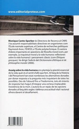 Assaig sobre la vida humana | 9788493750893 | Monique Canto-Sperber | Llibres.cat | Llibreria online en català | La Impossible Llibreters Barcelona