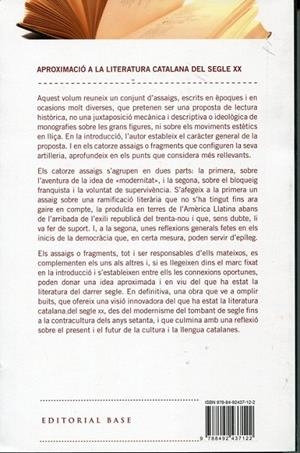 Aproximació a la literatura catalana del segle XX | 9788492437122 | Molas, Joaquim | Llibres.cat | Llibreria online en català | La Impossible Llibreters Barcelona
